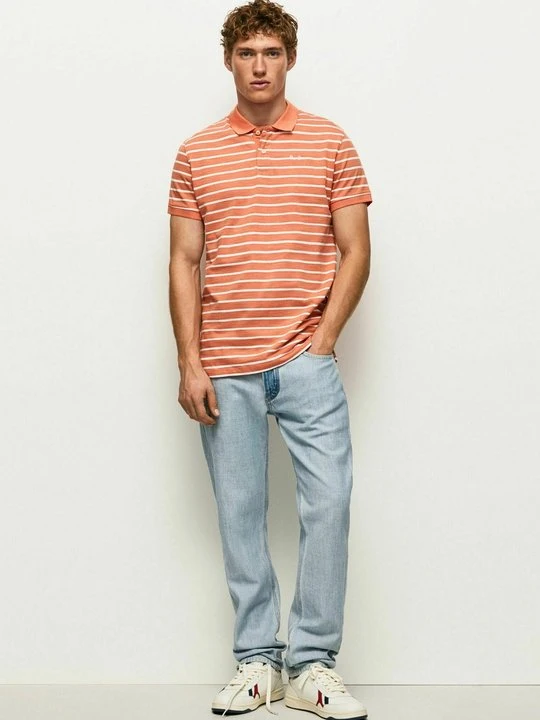 Zdjęcie produktu Koszulka polo Pepe Jeans pomarańczowy