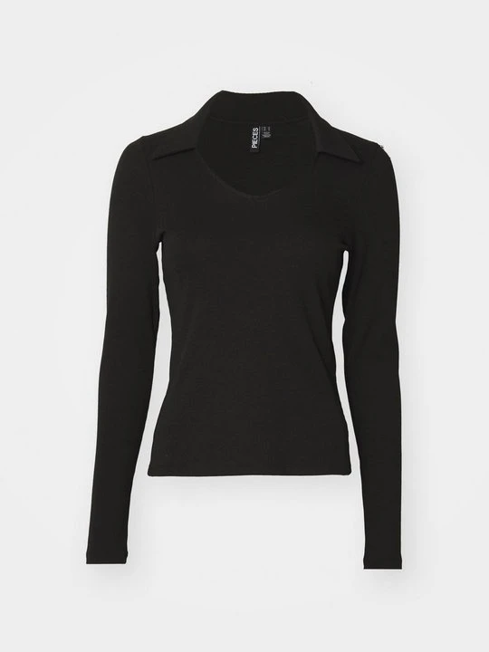 Zdjęcie produktu Koszulka polo Pieces czarny