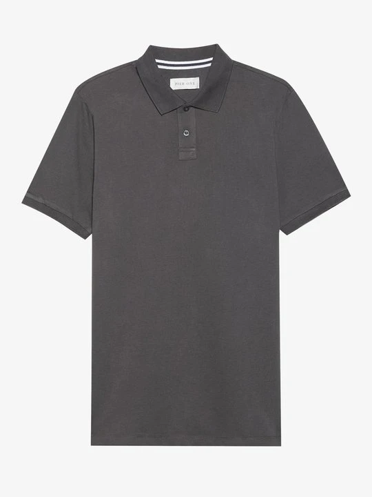 Zdjęcie produktu Koszulka polo Pier One By Zalando ciemnoszary