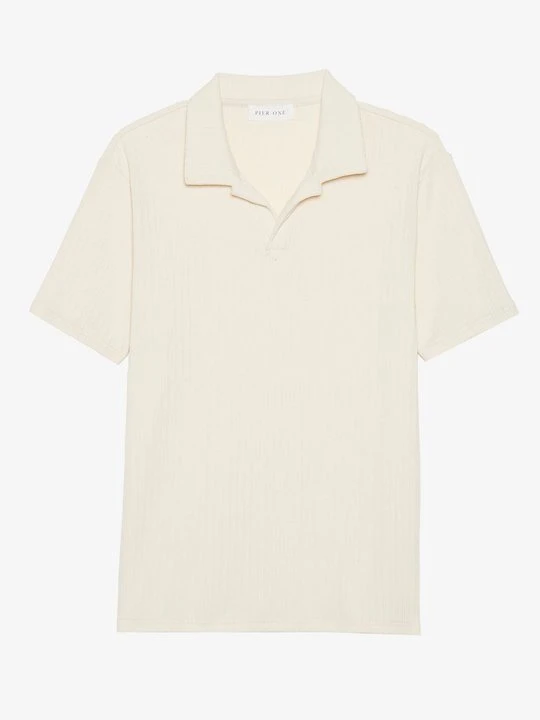 Zdjęcie produktu Koszulka polo Pier One By Zalando mleczny