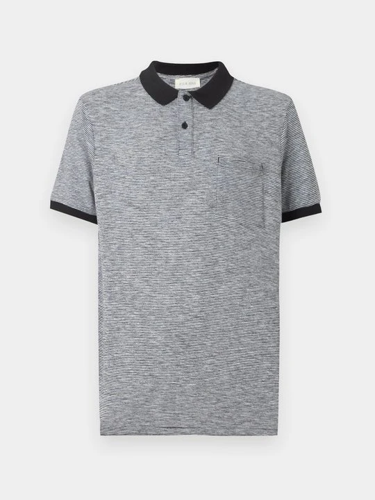 Zdjęcie produktu Koszulka polo Pier One czarny melanż