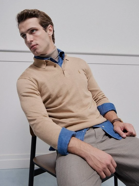 Zdjęcie produktu Koszulka polo Polo Ralph Lauren wielbłądzi