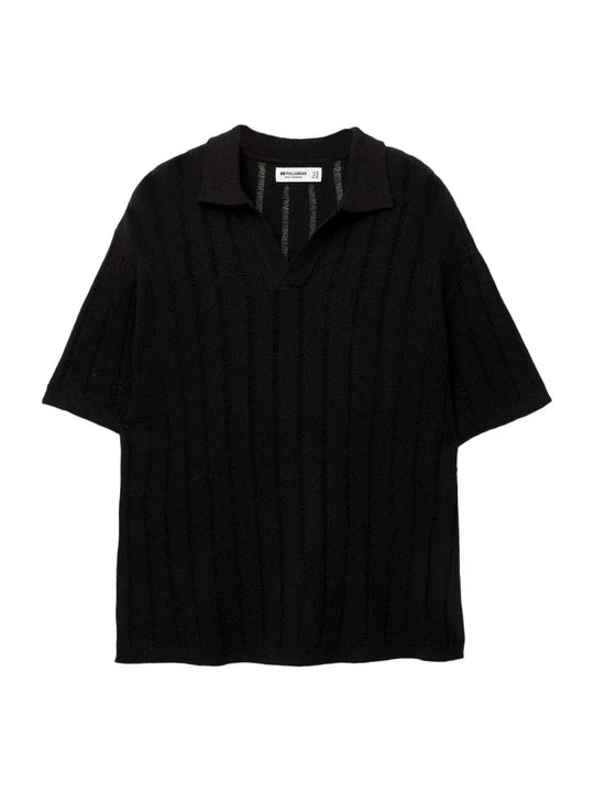 Zdjęcie produktu Koszulka polo PULL&BEAR czarny