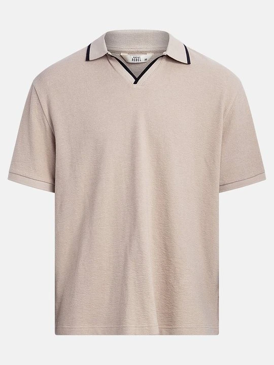 Zdjęcie produktu Koszulka polo Redefined Rebel beżowy melanż
