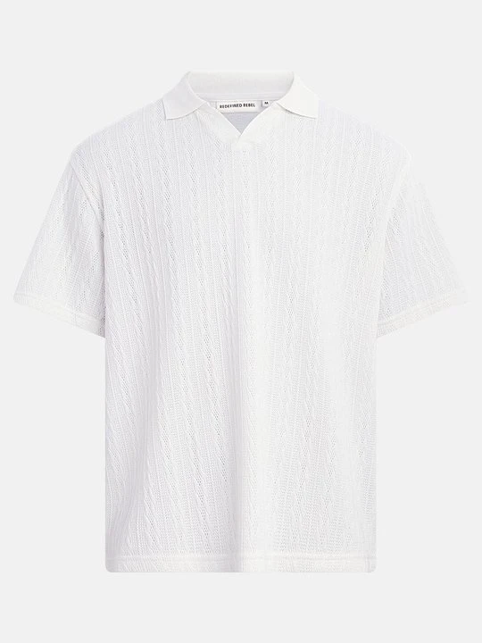 Zdjęcie produktu Koszulka polo Redefined Rebel mleczny