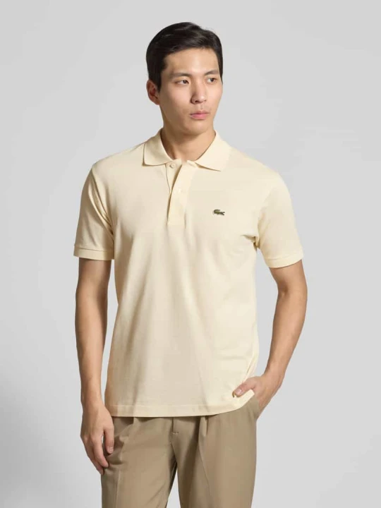 Zdjęcie produktu Koszulka polo Regular Fit z czystej bawełny Lacoste Beżowy melanż