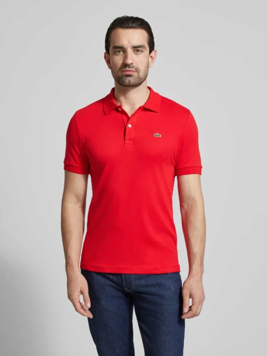Zdjęcie produktu Koszulka polo Regular Fit z czystej bawełny Lacoste Czerwony