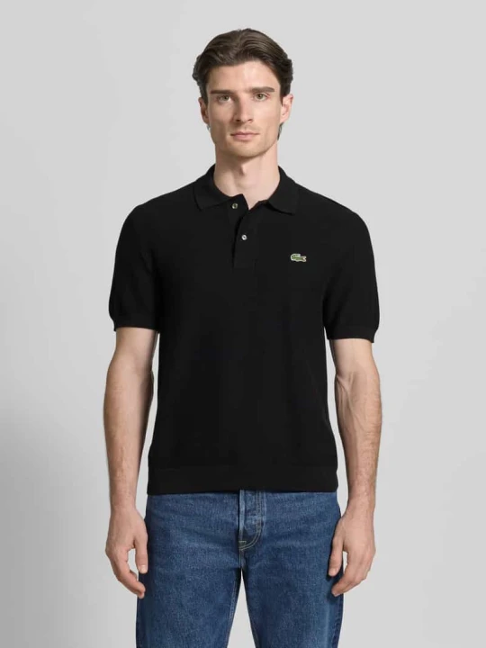 Zdjęcie produktu Koszulka polo Regular Fit z czystej bawełny Lacoste Czarny