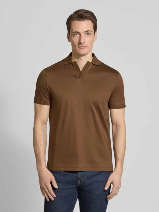 Zdjęcie produktu Koszulka polo Regular Fit z czystej bawełny Tommy Hilfiger Orzechowy