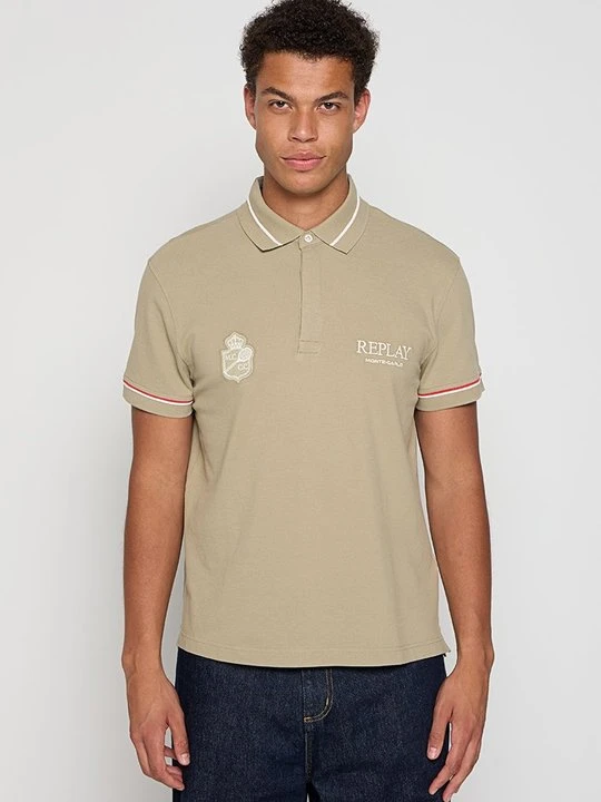 Zdjęcie produktu Koszulka polo Replay khaki