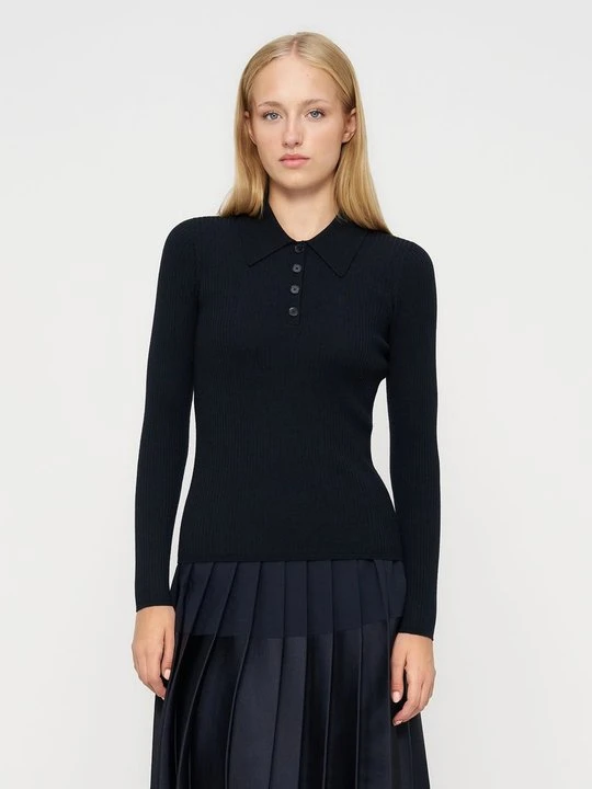 Zdjęcie produktu Koszulka polo Sandro niebieski denim