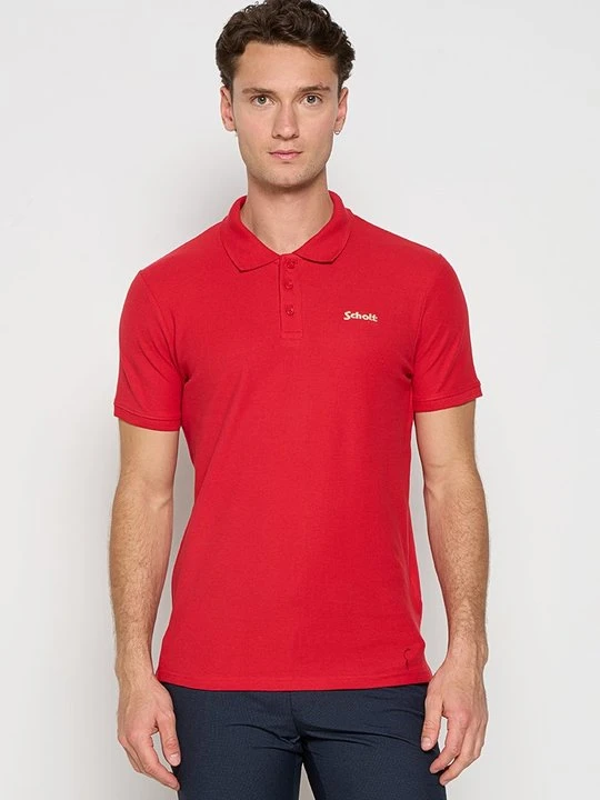 Zdjęcie produktu Koszulka polo Schott czerwony