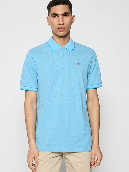 Zdjęcie produktu Koszulka polo Scotch & Soda turkusowy