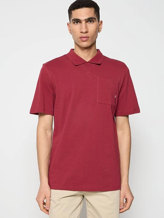 Zdjęcie produktu Koszulka polo Scotch & Soda ciemnoczerwony