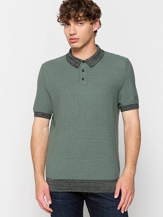 Zdjęcie produktu Koszulka polo Scotch & Soda ciemnozielony