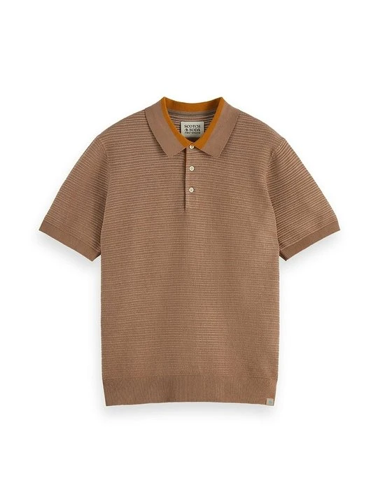 Zdjęcie produktu Koszulka polo Scotch & Soda brązowy
