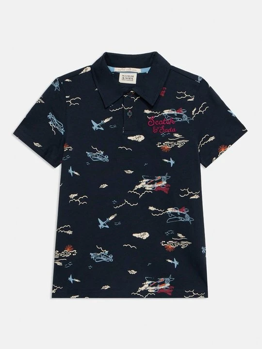 Zdjęcie produktu Koszulka polo Scotch & Soda granatowy