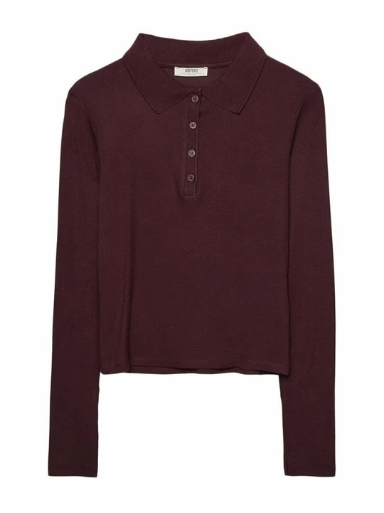 Zdjęcie produktu Koszulka polo Stradivarius bordowy