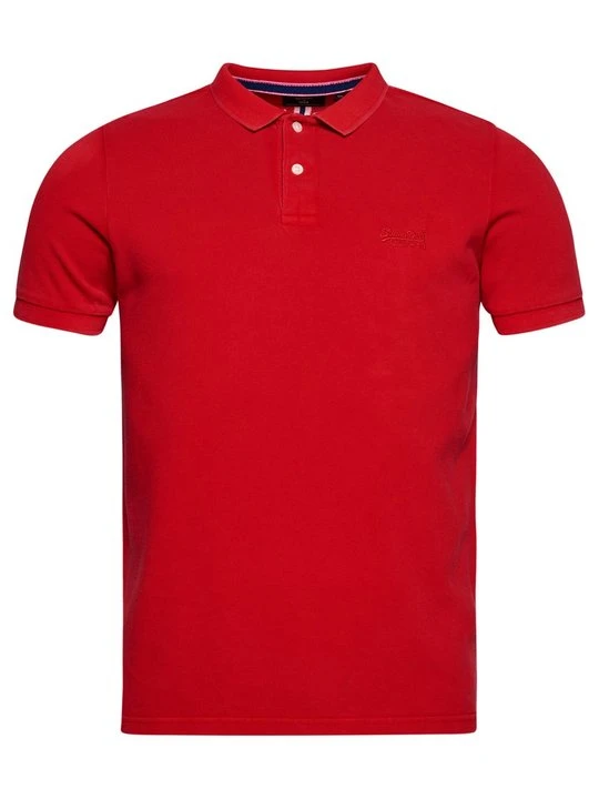 Zdjęcie produktu Koszulka polo Superdry ciemnoczerwony melanż