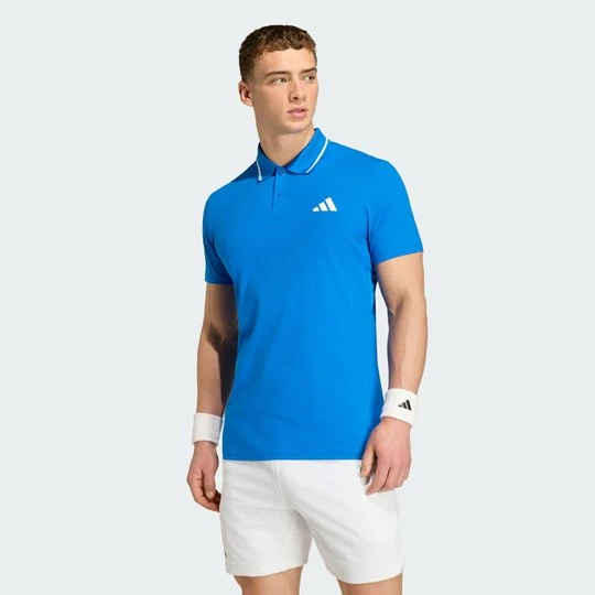 Zdjęcie produktu Koszulka polo Tennis Climacool Freelift Pro Adidas Glow Blue