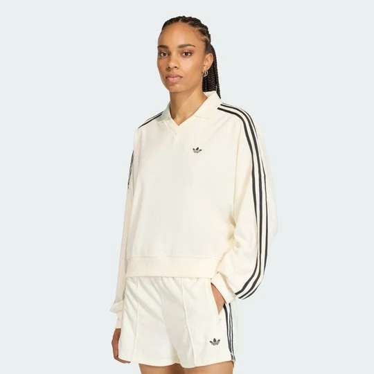 Zdjęcie produktu Koszulka polo TERRY TOWEL V NECK LONG SLEEVES Adidas Off White