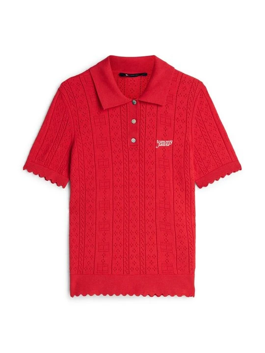 Zdjęcie produktu Koszulka polo Tommy Jeans czerwony