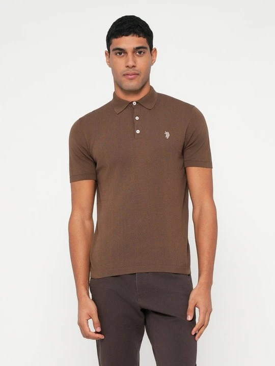 Zdjęcie produktu Koszulka polo U.S. POLO ASSN. brązowy
