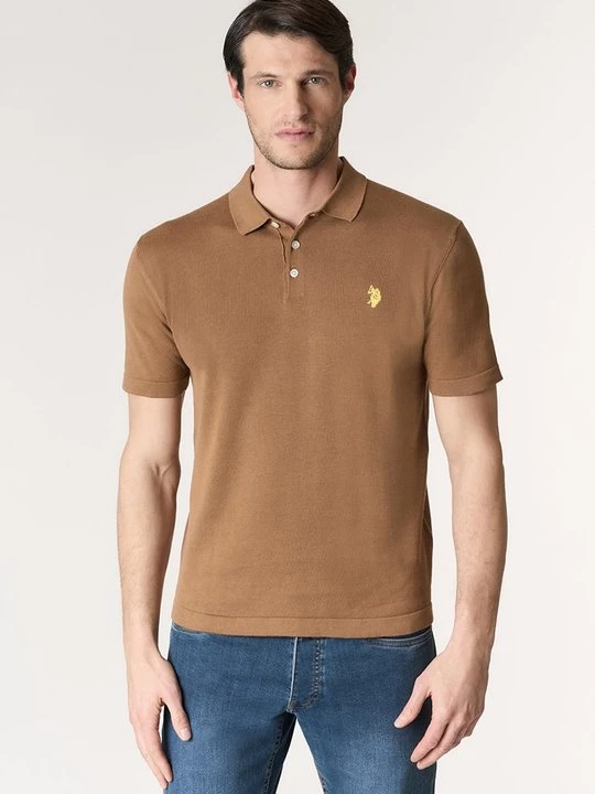 Zdjęcie produktu Koszulka polo U.S. POLO ASSN. wielbłądzi