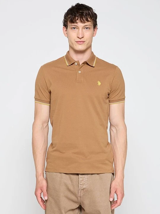 Zdjęcie produktu Koszulka polo U.S. POLO ASSN. wielbłądzi