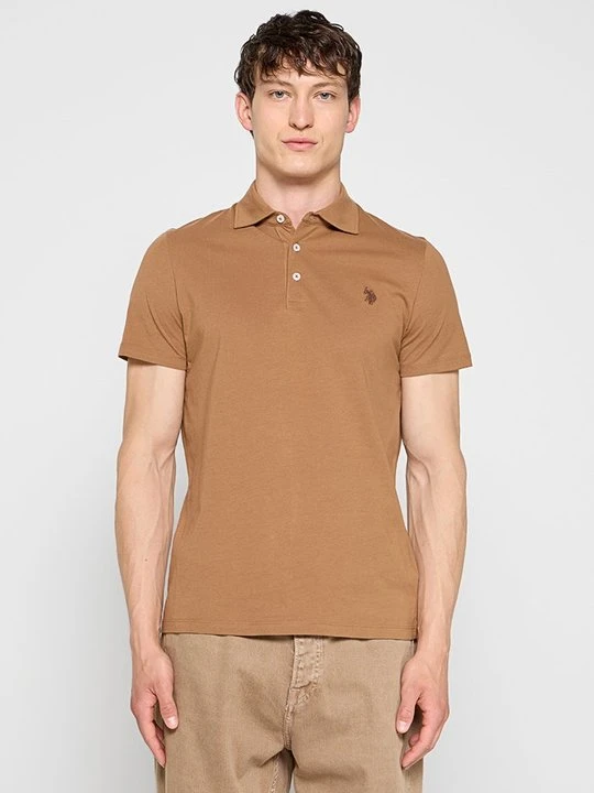 Zdjęcie produktu Koszulka polo U.S. POLO ASSN. wielbłądzi