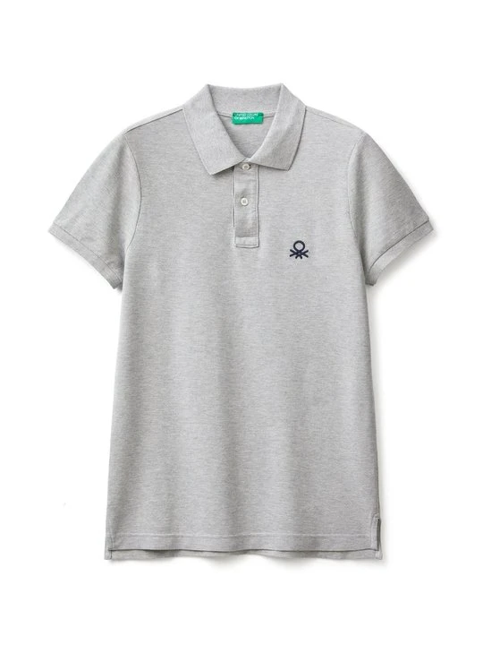 Zdjęcie produktu Koszulka polo United Colors Of Benetton szary melanż