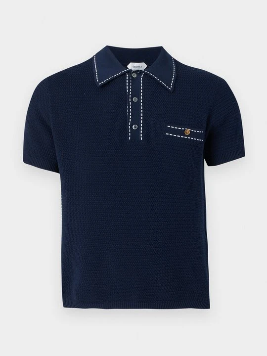 Zdjęcie produktu Koszulka polo Versace ciemnoniebieski