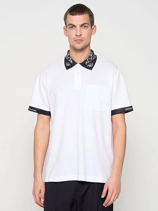 Zdjęcie produktu Koszulka polo Versace Jeans Couture mleczny