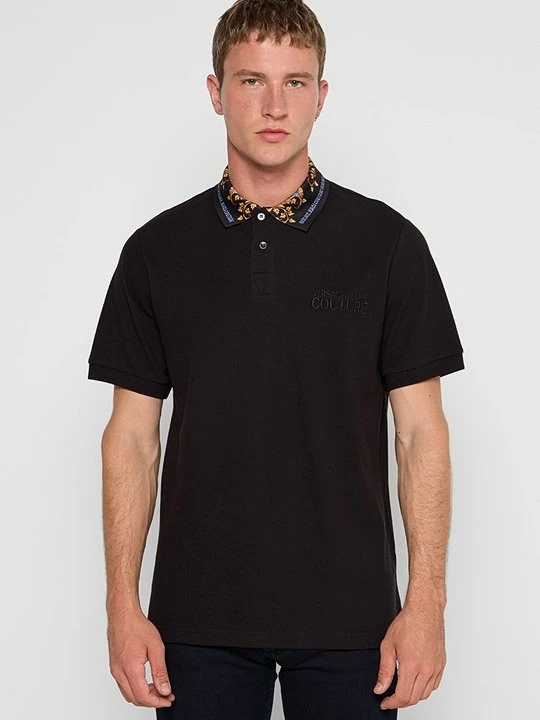 Zdjęcie produktu Koszulka polo Versace Jeans Couture antracytowy melanż