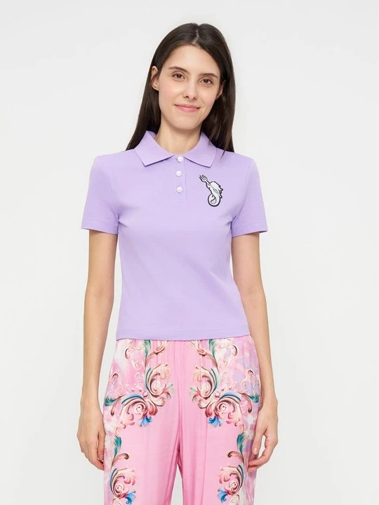 Zdjęcie produktu Koszulka polo Versace Jeans Couture liliowy