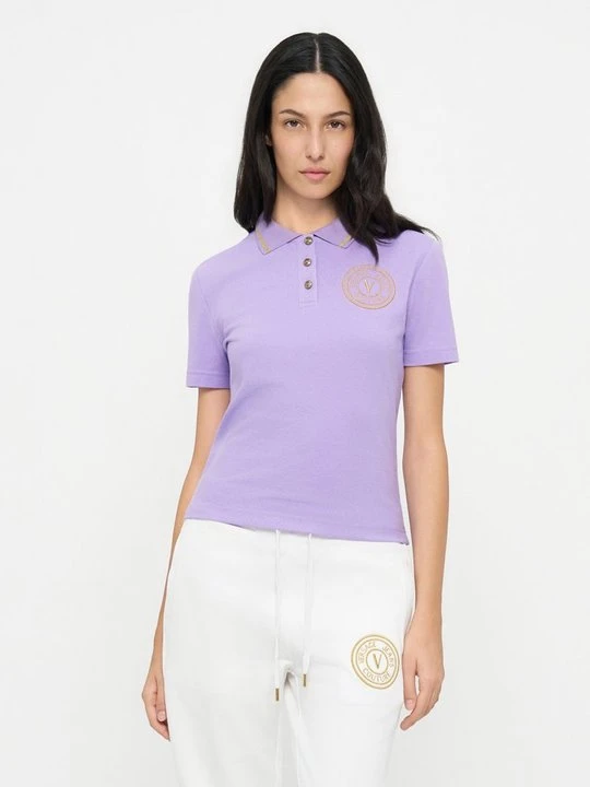 Zdjęcie produktu Koszulka polo Versace Jeans Couture liliowy