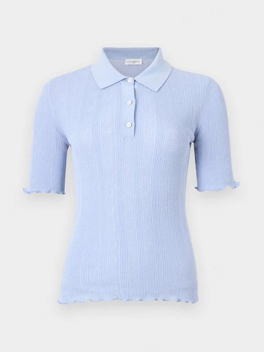 Zdjęcie produktu Koszulka polo Victoria Beckham jasnoniebieski