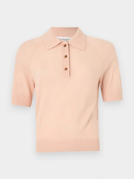 Zdjęcie produktu Koszulka polo Victoria Beckham jasnoróżowy