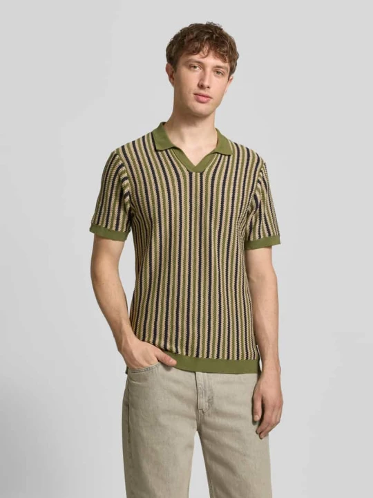 Zdjęcie produktu Koszulka polo w dzianinowej optyce, krój regular fit, model 'Carly' Blend Oliwkowy
