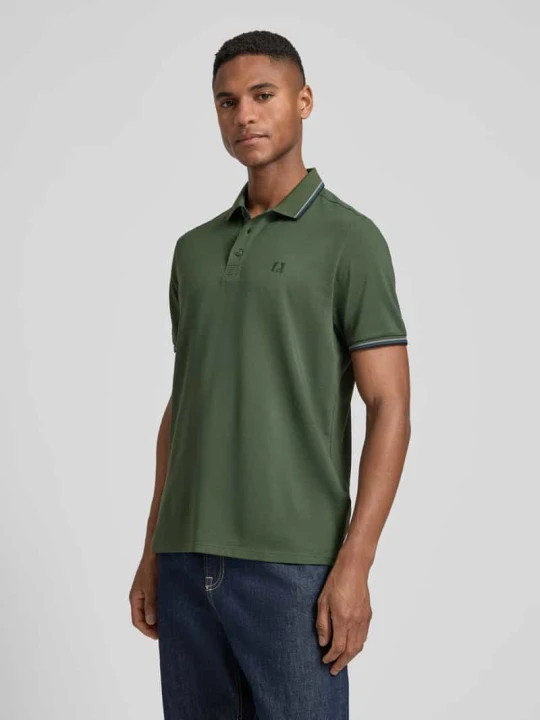 Zdjęcie produktu Koszulka polo w kroju modern fit z nadrukiem logo, model 'Keep Dry' RAGMAN Ciemnozielony