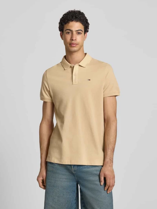 Zdjęcie produktu Koszulka polo w kroju regular fit model 'TJM SLIM PLACKET POLO EXT' Tommy Jeans Beżowy