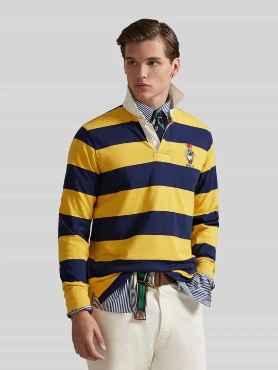 Zdjęcie produktu Koszulka polo w kroju regular fit z czystej bawełny z haftem polo bear Polo Ralph Lauren Żółty