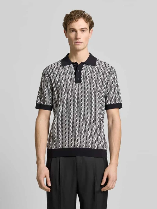 Zdjęcie produktu Koszulka polo w kroju regular fit z kołnierzykiem polo model 'Tamian' Drykorn Czarny