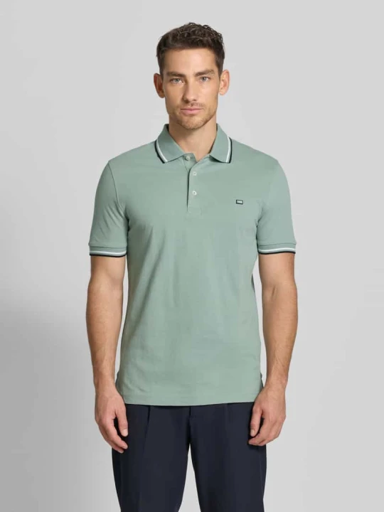 Zdjęcie produktu Koszulka polo w kroju regular fit z kontrastowymi paskami Christian Berg Trzcinowy