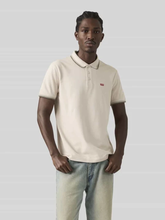 Zdjęcie produktu Koszulka polo w kroju regular fit z kontrastowymi paskami Levi's Beżowy
