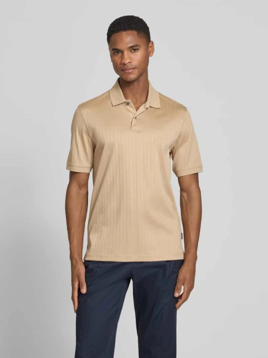Zdjęcie produktu Koszulka polo w kroju regular fit z listwą guzikową Bugatti Beżowy