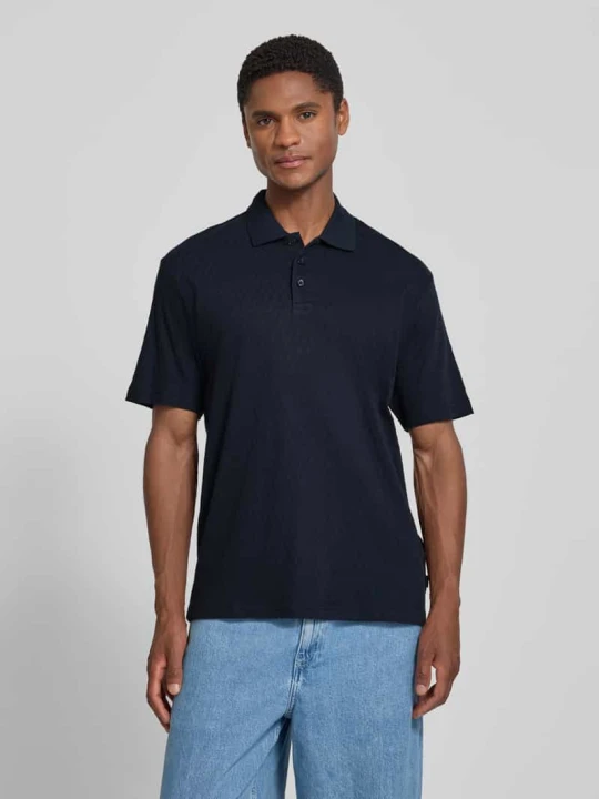 Zdjęcie produktu Koszulka polo w kroju regular fit z listwą guzikową Jack&Jones Granatowy