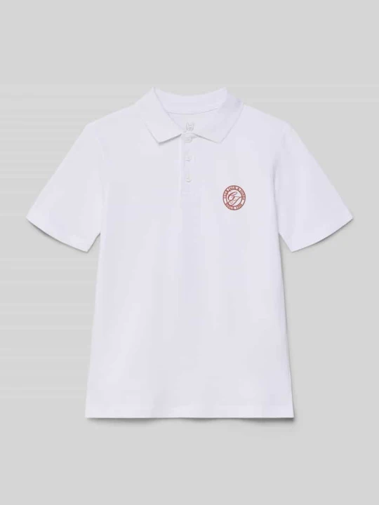 Zdjęcie produktu Koszulka polo w kroju regular fit z nadrukiem z logo model 'ALLIANCE' Jack&Jones Biały