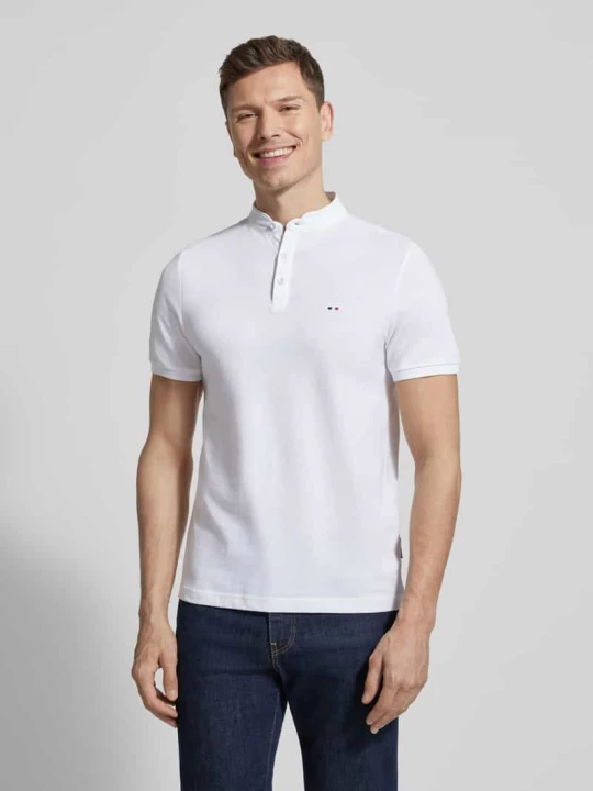 Zdjęcie produktu Koszulka polo w kroju regular fit ze stójką HECHTER PARIS Biały