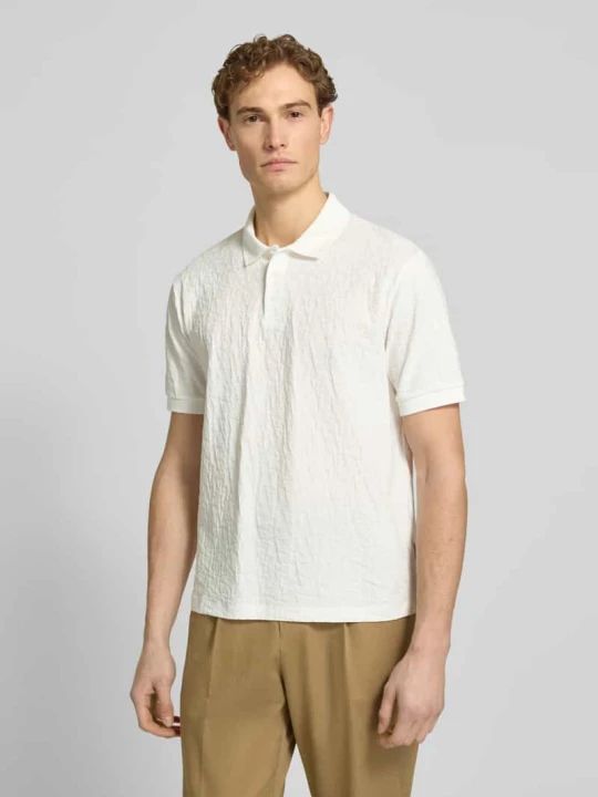 Zdjęcie produktu Koszulka polo w kroju regular fit ze strukturalnym wzorem Armani Exchange Biały